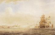 Nicholas Pocock The British Fleet oil painting reproduction